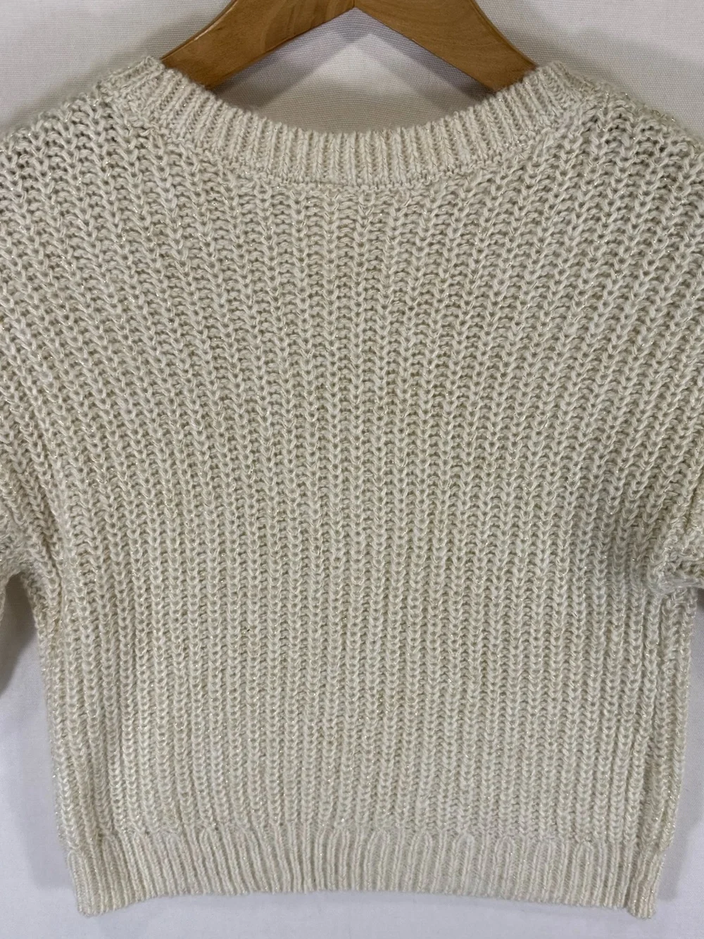OshKosh B'gosh Cream Ribbed Knit Crew Sweater